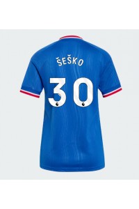 Manchester United Benjamin Sesko #30 Fotballdrakt Borte Klær Dame 2026-27 Korte ermer
